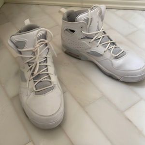 Men’s Air Jordan white high top sneakers